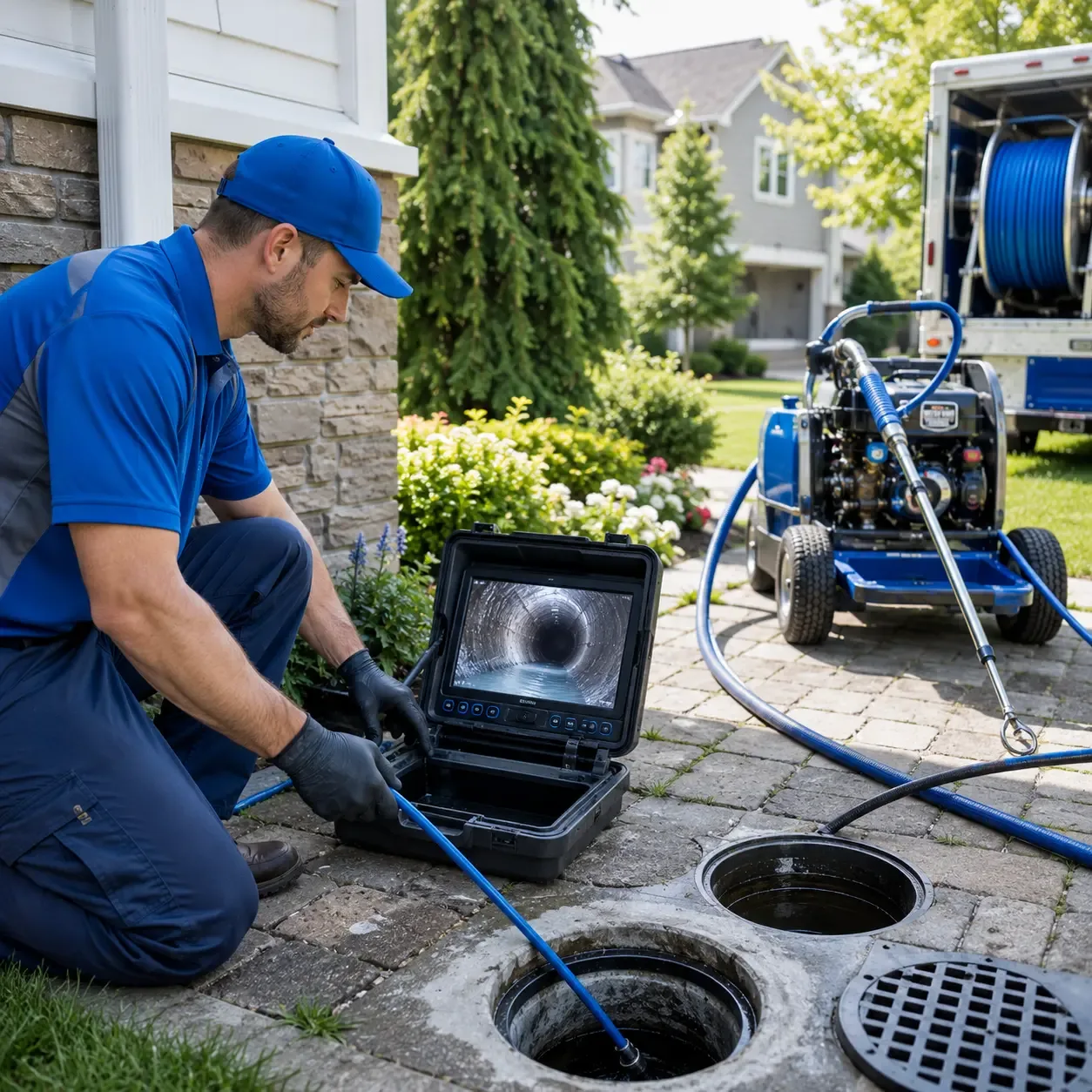 Outdoor drain cleaning professionals serving League City, TX