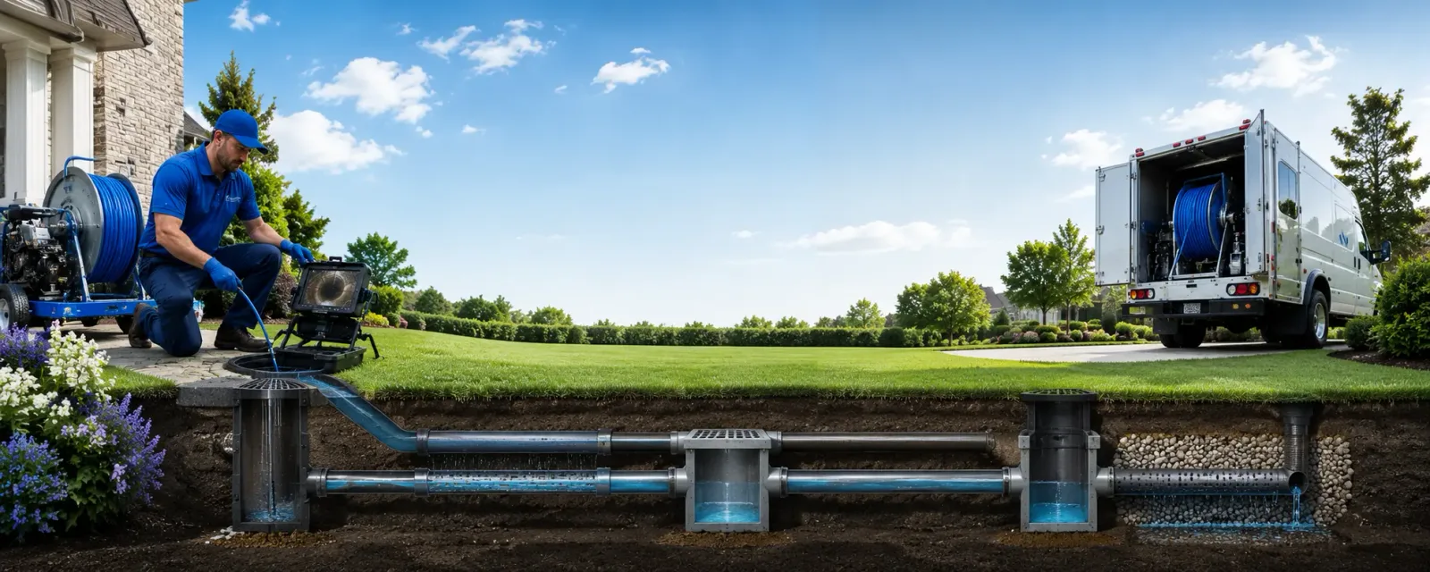 Outdoor drain cleaning information for League City, TX